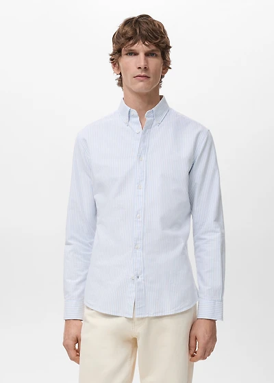 100% cotton kodak striped shirt