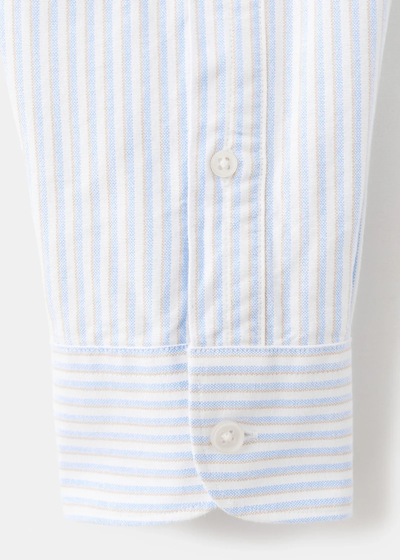 100% cotton kodak striped shirt