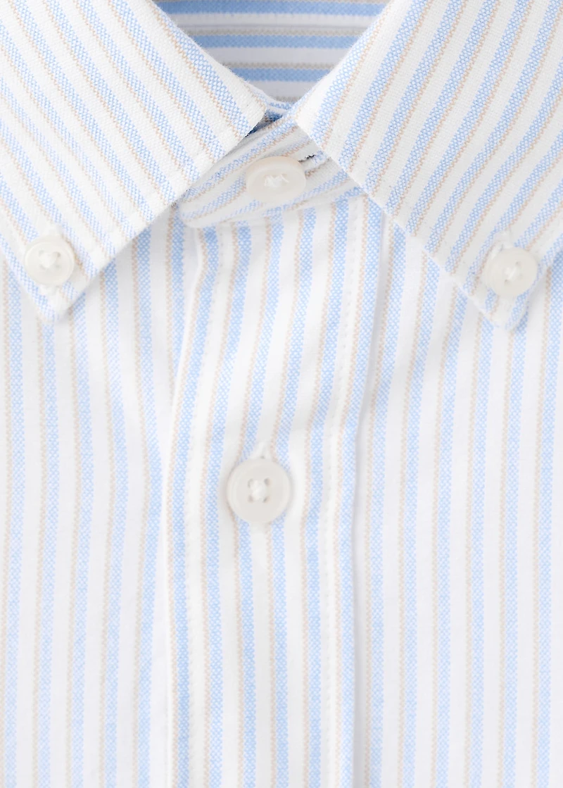 100% cotton kodak striped shirt