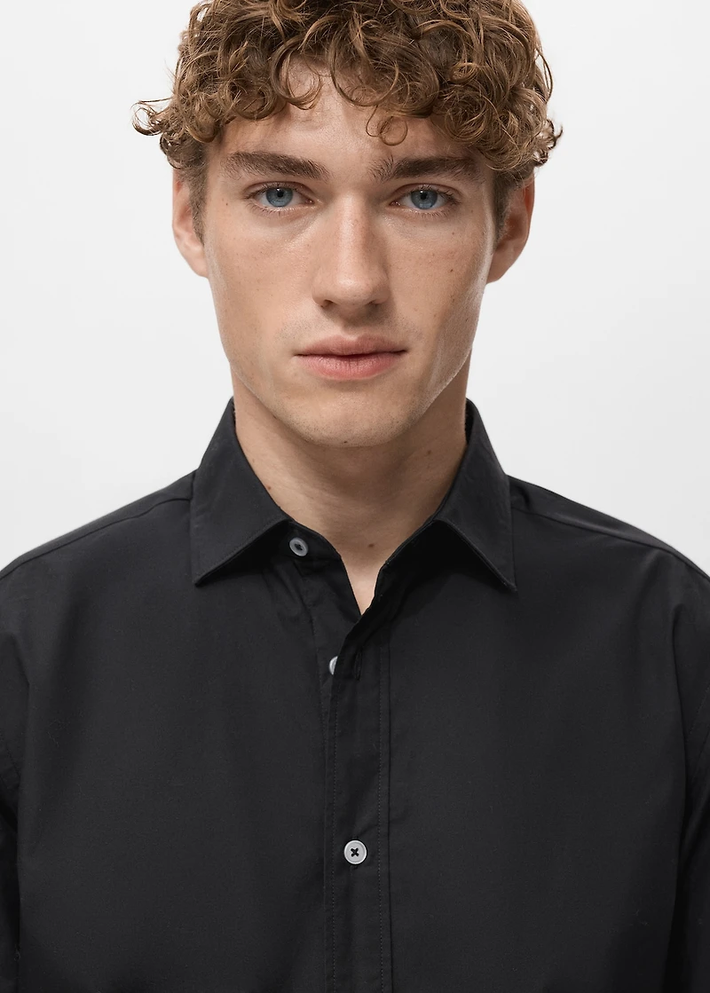 Regular-fit 100% cotton shirt