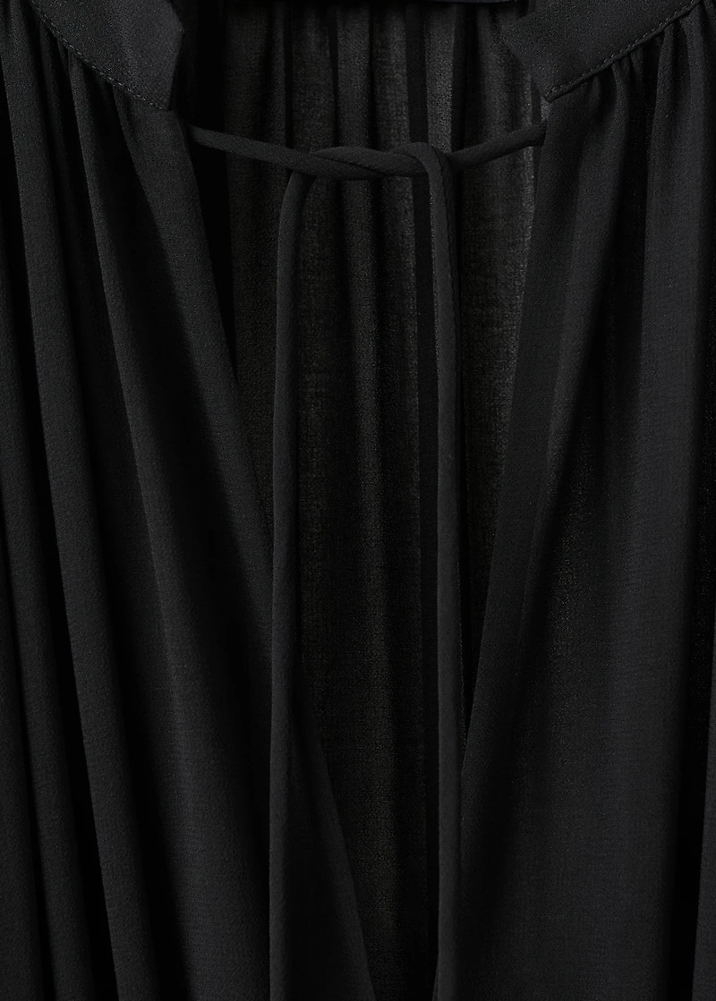 Combined V-neck jumpsuit