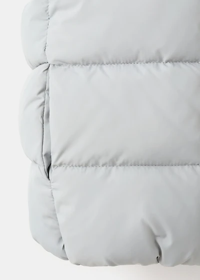 Quilted vest with hood