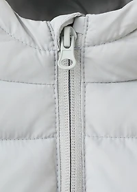Quilted vest with hood