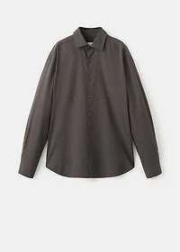 100% cotton regular-fit striped shirt