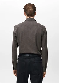 100% cotton regular-fit striped shirt