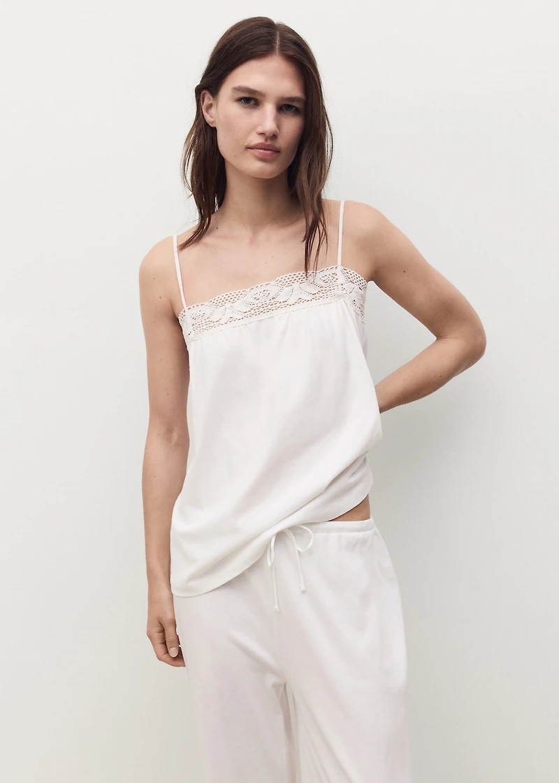 Long cotton pajama pants