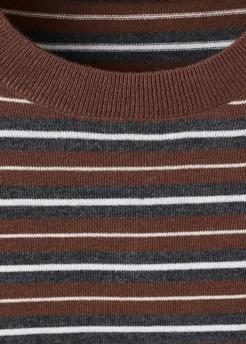 Knit striped sweater