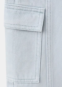 Cargo jeans with seams