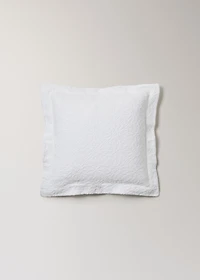 Cotton jacquard cushion cover with mosaic design 50x50 cm