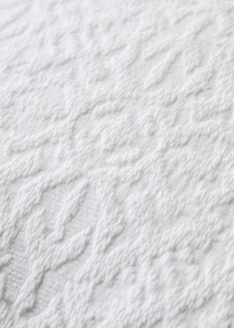 Cotton jacquard cushion cover with mosaic design 50x50 cm