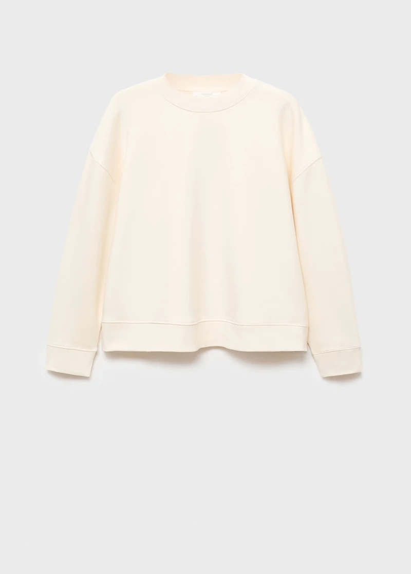 Fluid cotton sweatshirt
