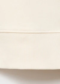 Fluid cotton sweatshirt