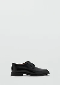 Leather suit shoes