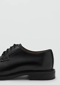 Leather suit shoes