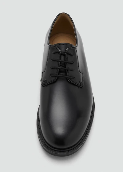 Leather suit shoes