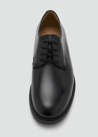 Leather suit shoes