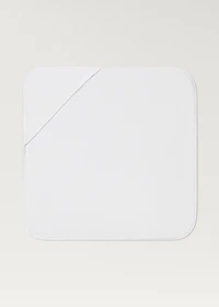 Children's bath poncho with embroidered hood