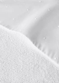 Children's bath poncho with embroidered hood