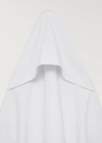 Children's bath poncho with embroidered hood