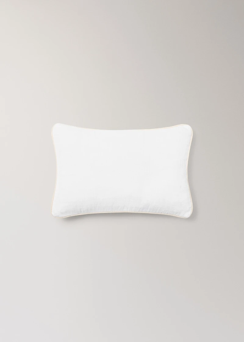 Set of chiffon cotton top sheet and pillowcase for mini cot