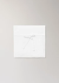 Set of chiffon cotton top sheet and pillowcase for mini cot