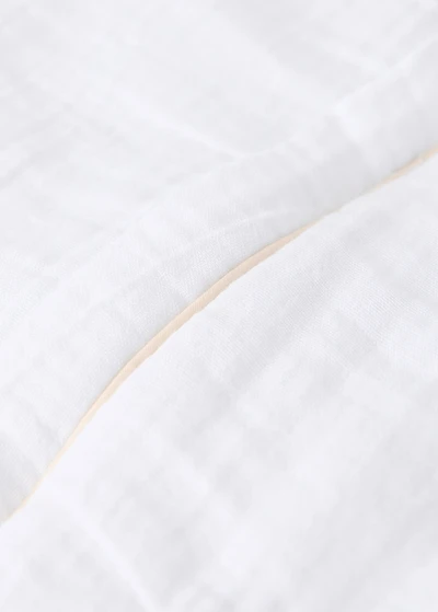 Cotton gauze baby sleeping with contrast piping