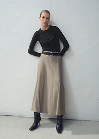 Draped combined t-shirt