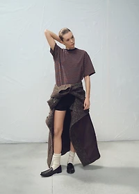 Striped short-sleeved t-shirt