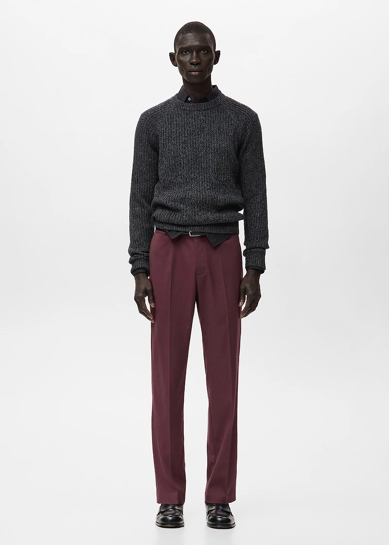 Fluid regular-fit trousers