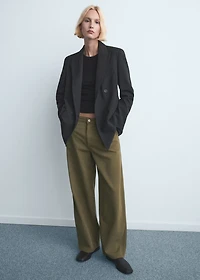 Low-rise balloon jeans