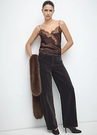 Velvet balloon jeans