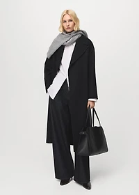 Manteco wool coat with belt