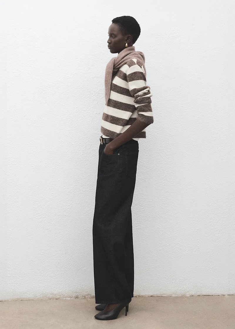 Knit striped sweater