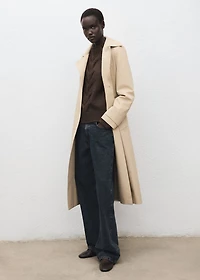 Braided sweater with perkins neck