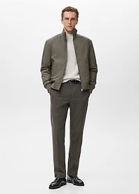 Water-repellent bomber jacket