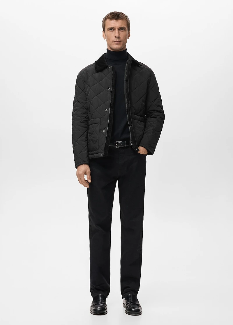 Quilted water repellent jacket