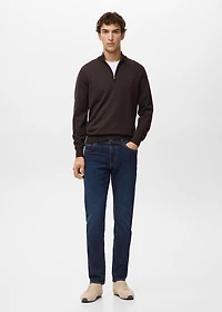 Jan slim-fit dark-wash jeans