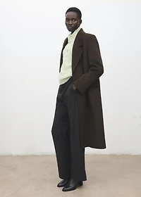 Braided sweater with perkins neck