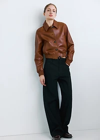 Mid-rise balloon jeans