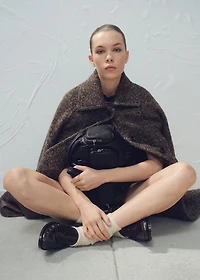 Leather bowling bag with pockets