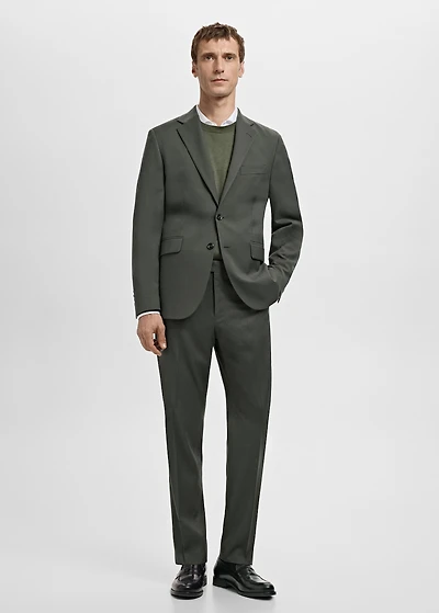 Milan slim-fit suit blazer