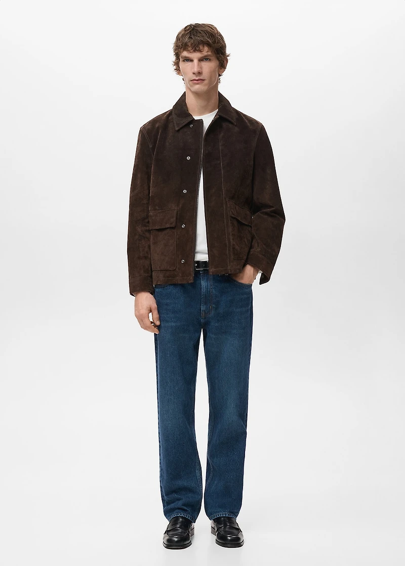 Moby straight-fit dark-wash jeans