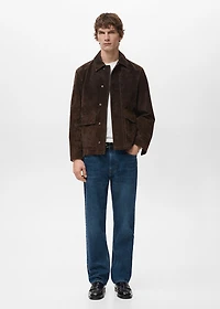 Moby straight-fit dark-wash jeans