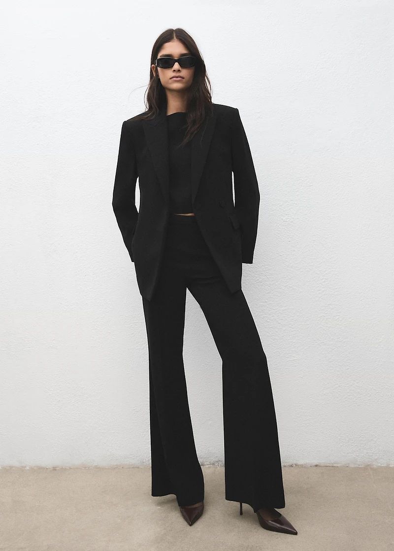 High-waist suits trousers