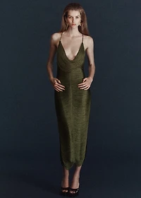 Fringed dress with low back