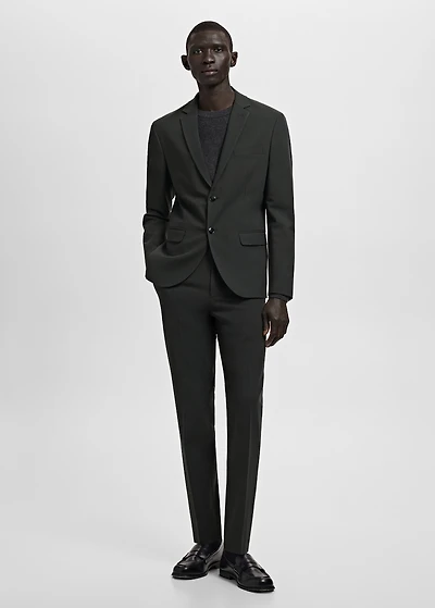 Super slim-fit suit jacket stretch fabric