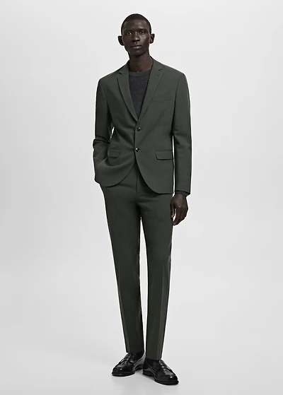 Super slim-fit suit jacket stretch fabric