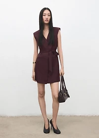 Lyocell dress with belt