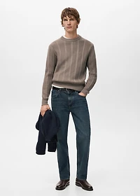 Structured knitted sweater