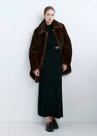 Knitted dress with metal detail